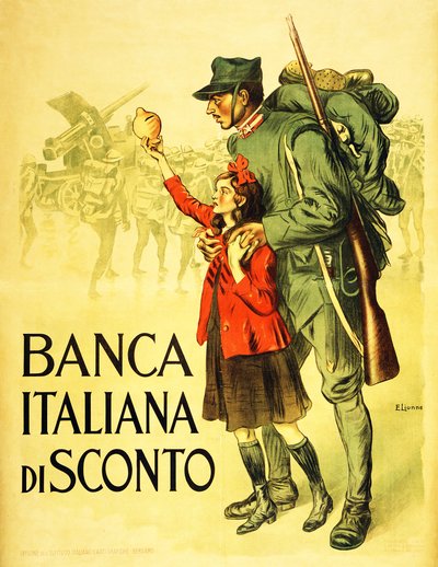 Italienska rabattbanken, 1917 av Enrico della Lionne